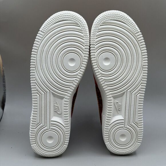 Nike Air Force 1 Sneakers GS PRM Low Chinese New Year Red Gold AV5167-600 6.5Y - Picture 7 of 9